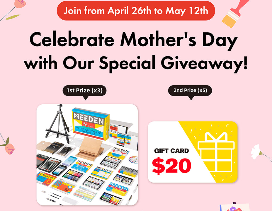 🌷 Celebrate Mother's Day with a Splash of Art! - MEEDEN Giveaway🌷