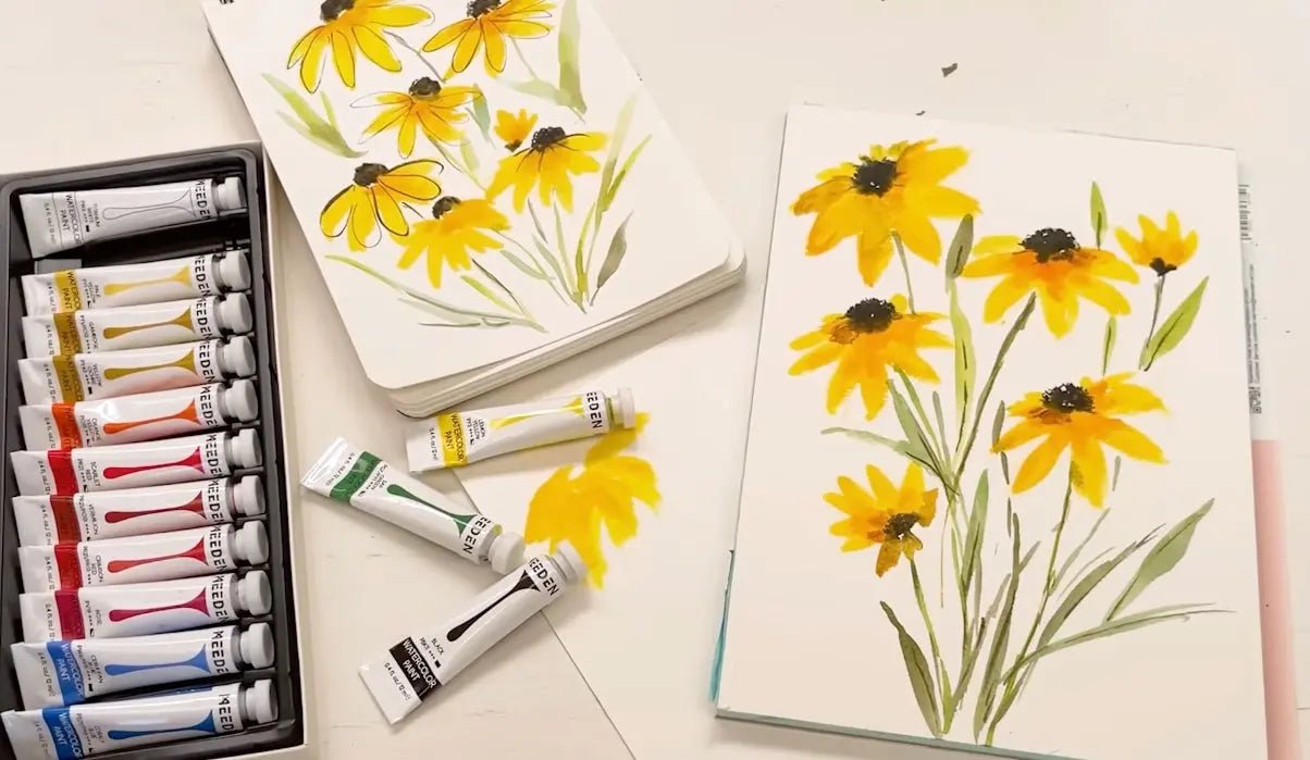 Watercolor Painting Idea For Beginner- Flower Painting Step By Step-by Diane Atone - Metrocarts