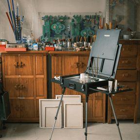 MEEDEN PRO Portable Boxwood French Easel Box