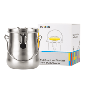 MEEDEN Portable Paint Brush Washer: Airtight Stainless Steel - Medium