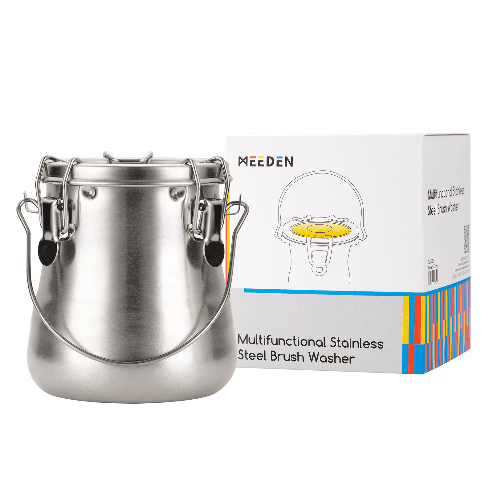 MEEDEN Portable Paint Brush Washer: Airtight Stainless Steel - Large