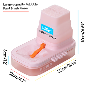 MEEDEN Foldable Paint Brush Cleaner-Pink
