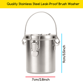 MEEDEN Portable Paint Brush Washer: Airtight Stainless Steel - Small