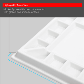 MEEDEN Studio Porcelain Watercolor Paint Palette