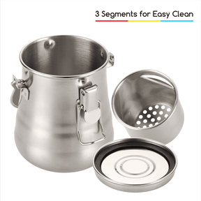 MEEDEN Portable Paint Brush Washer: Airtight Stainless Steel - Medium