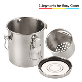 MEEDEN Portable Paint Brush Washer: Airtight Stainless Steel - Small