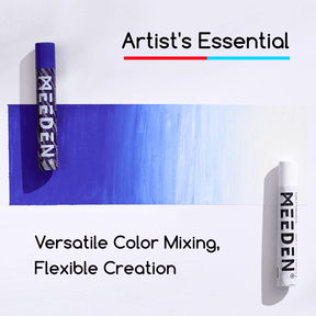 MEEDEN Soft White Oil Pastels: 6 Pcs