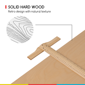 MEEDEN Adjustable Wooden Drafting Table, Natural-XSZ-2