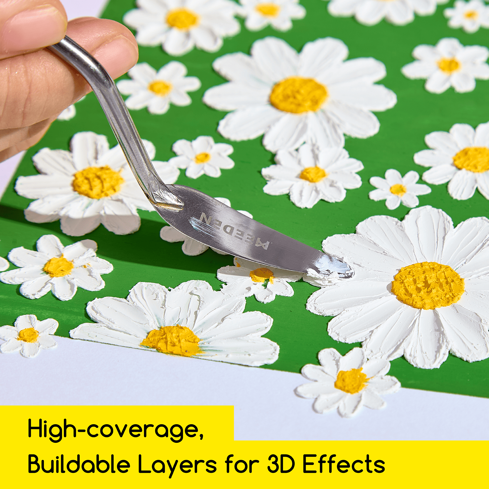 MEEDEN Soft White Oil Pastels: 6 Pcs