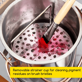 MEEDEN Portable Paint Brush Washer: Airtight Stainless Steel - Extra Large