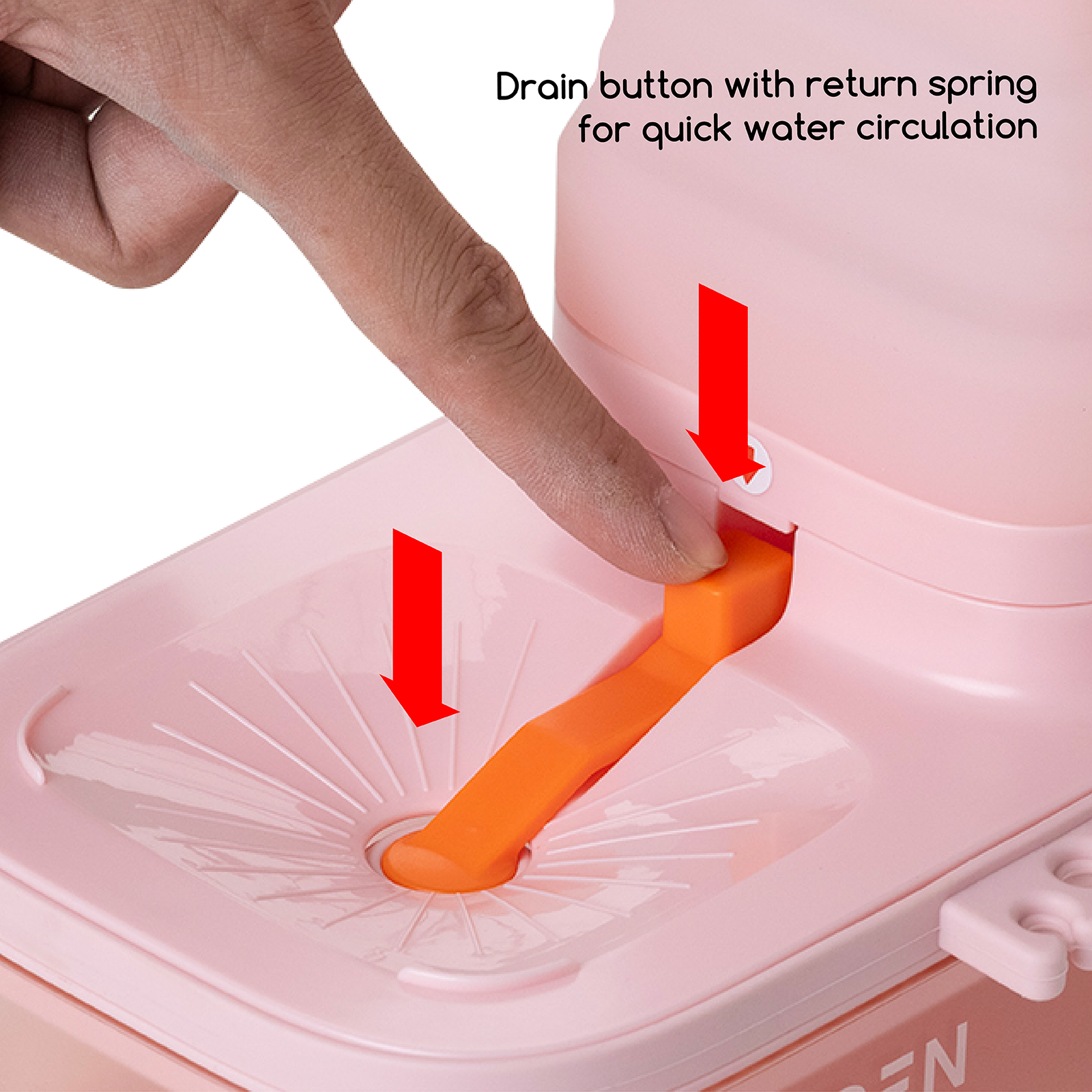 MEEDEN Foldable Paint Brush Cleaner-Pink
