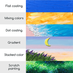 MEEDEN Soft White Oil Pastels: 6 Pcs