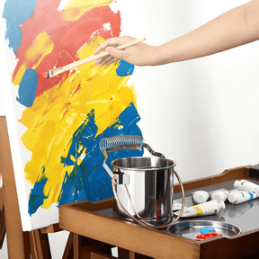 MEEDEN Portable Paint Brush Washer: Airtight Stainless Steel - Extra Large