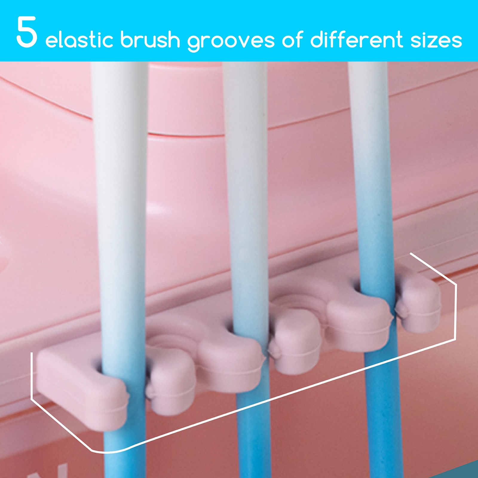 MEEDEN Foldable Paint Brush Cleaner-Pink