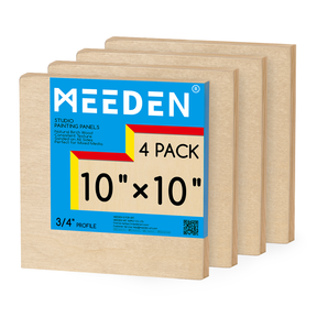 MEEDEN Artist Birch Wood Canvas Board, 3/4” Deep