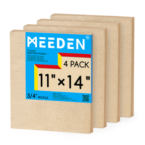 MEEDEN Artist Birch Wood Canvas Board, 3/4” Deep