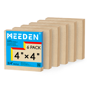 MEEDEN Artist Birch Wood Canvas Board, 3/4” Deep