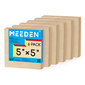 MEEDEN Artist Birch Wood Canvas Board, 3/4” Deep