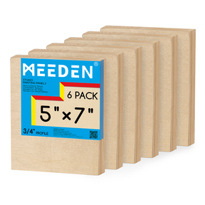 MEEDEN Artist Birch Wood Canvas Board, 3/4” Deep