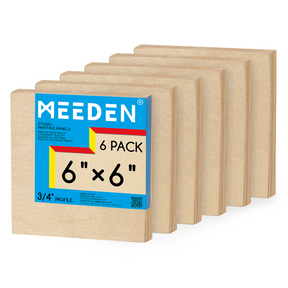 MEEDEN Artist Birch Wood Canvas Board, 3/4” Deep