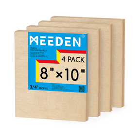 MEEDEN Artist Birch Wood Canvas Board, 3/4” Deep