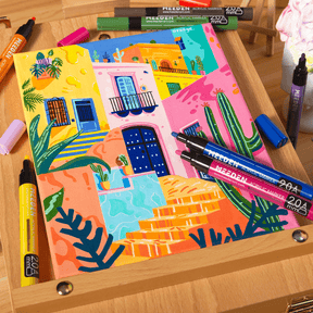 MEEDEN Acrylic Paint Markers Set - 12 Colors