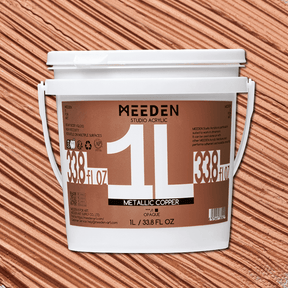 MEEDEN Studio Acrylic Paint,  Metallic Copper Acrylic Paint, 1 L / 33.8 oz