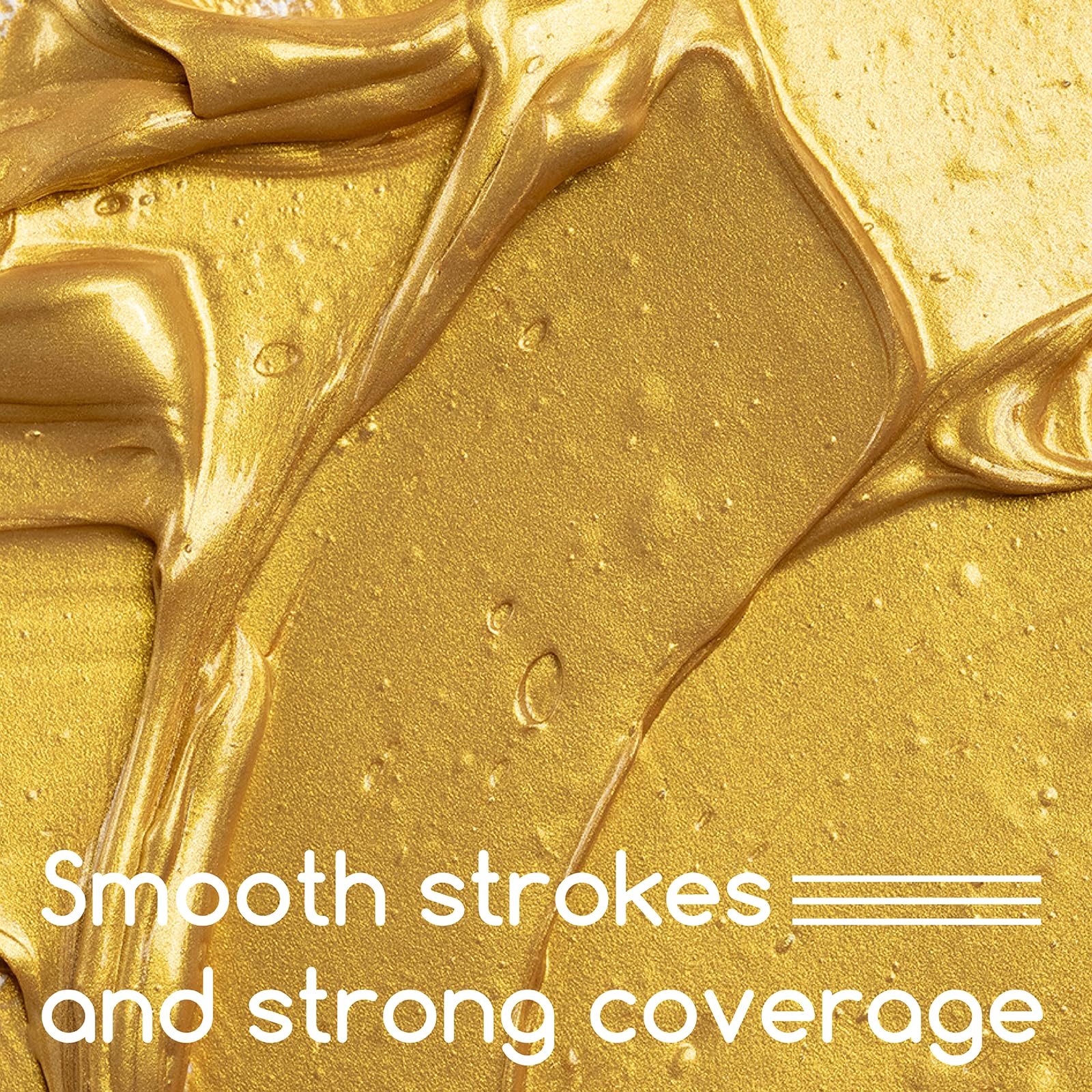 MEEDEN Studio Acrylic Paint,  Metallic Brilliant Gold, 1 L / 33.8 oz