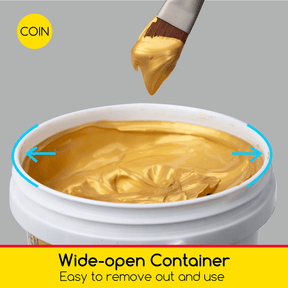 MEEDEN Studio Acrylic Paint,  Metallic Brilliant Gold, 1 L / 33.8 oz