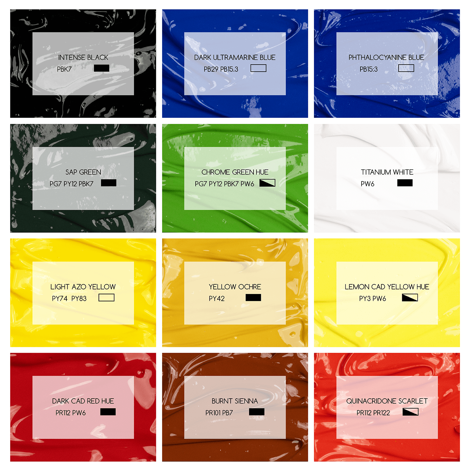 MEEDEN Studio Acrylic Paint, 1 L / 33.8 oz, 12 Colors