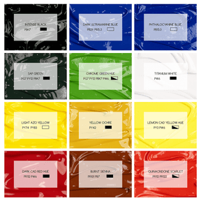 MEEDEN Studio Acrylic Paint, 1 L / 33.8 oz, 12 Colors