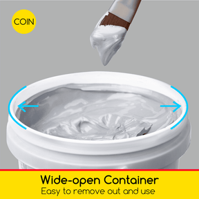 MEEDEN Studio Acrylic Paint,  Metallic Silver Acrylic Paint, 1 L / 33.8 oz