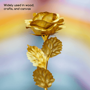 MEEDEN Studio Acrylic Paint,  Metallic Brilliant Gold, 1 L / 33.8 oz