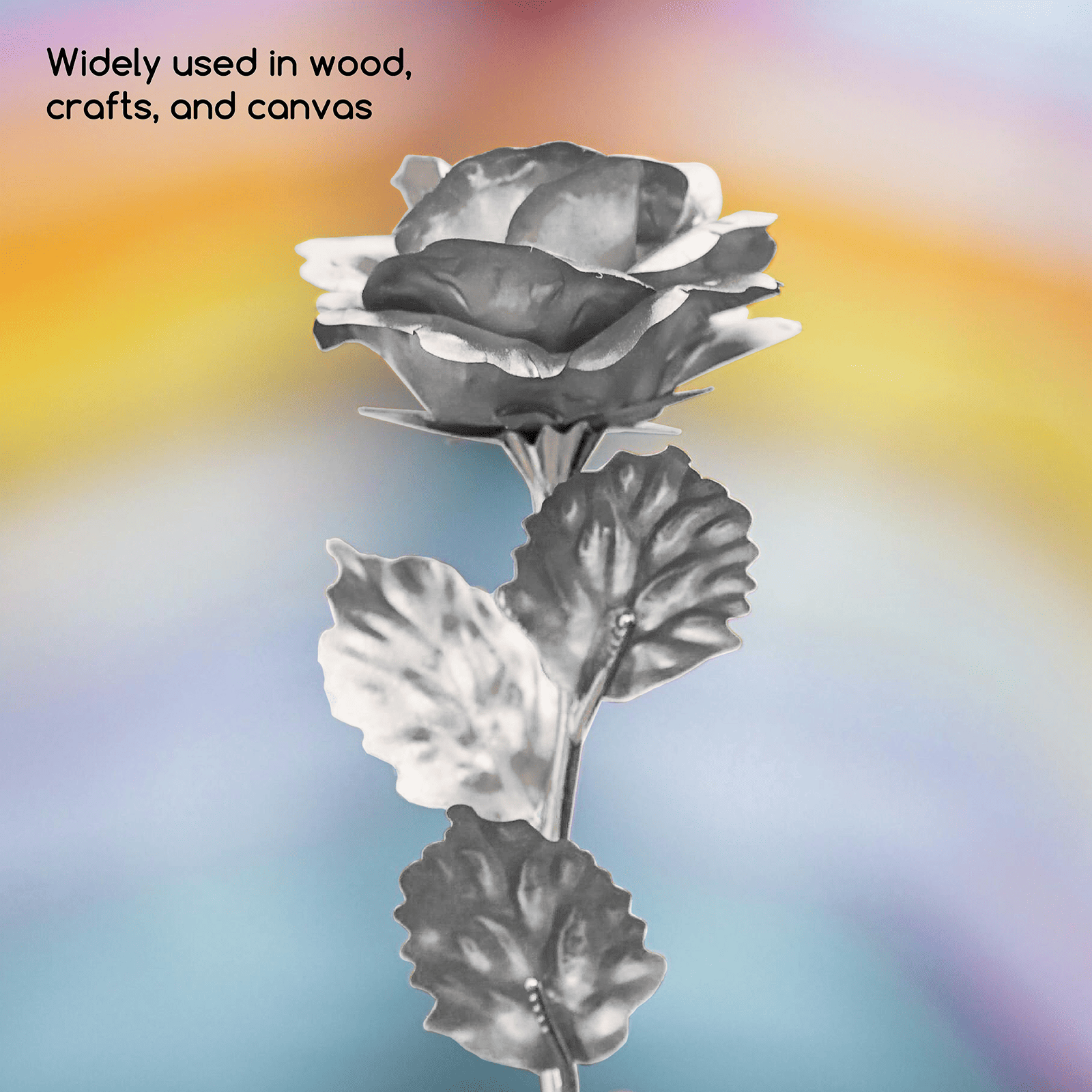 MEEDEN Studio Acrylic Paint,  Metallic Silver Acrylic Paint, 1 L / 33.8 oz