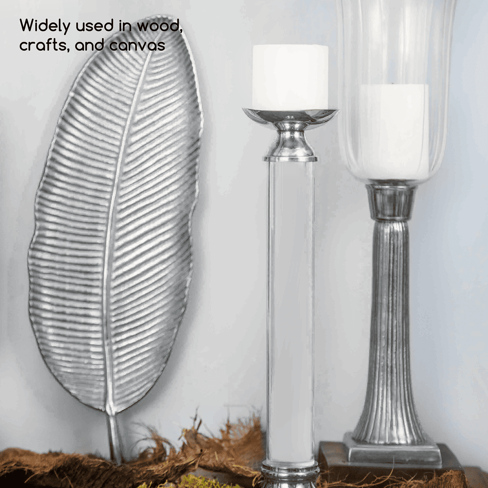 MEEDEN Studio Acrylic Paint,  Metallic Silver Acrylic Paint, 1 L / 33.8 oz