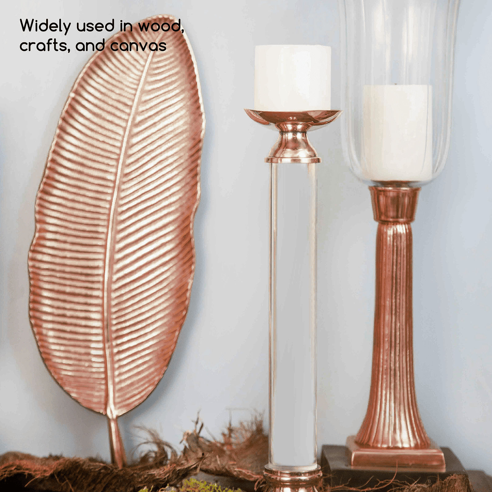 MEEDEN Studio Acrylic Paint,  Metallic Copper Acrylic Paint, 1 L / 33.8 oz