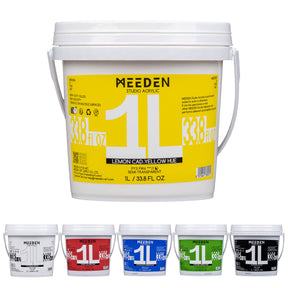 MEEDEN Studio Acrylic Paint, 1 L / 33.8 oz, 6 Colors