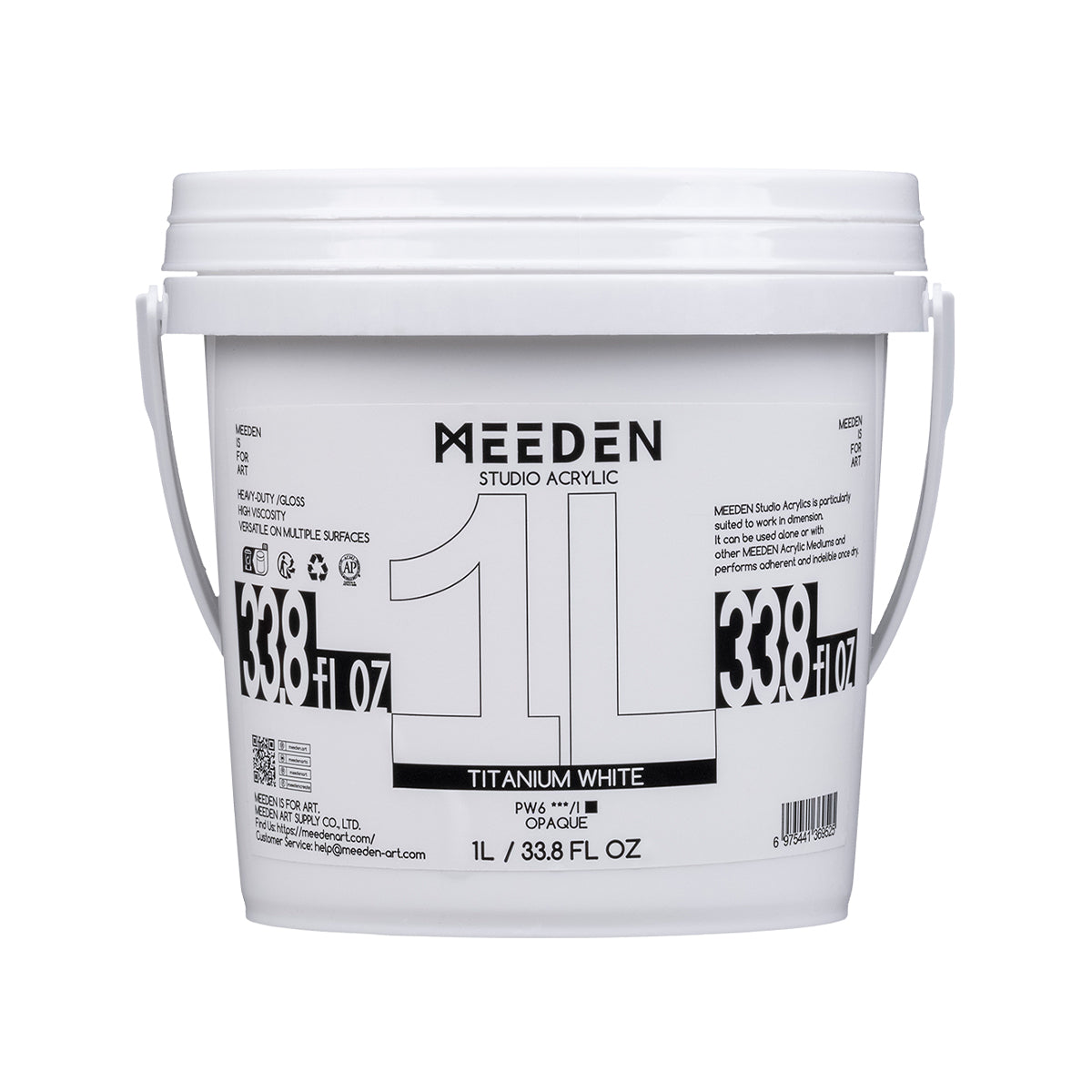MEEDEN Studio Acrylic Paint,  1 L / 33.8 oz