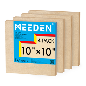 MEEDEN Artist Birch Wood Canvas Board, 1-1/2” Deep