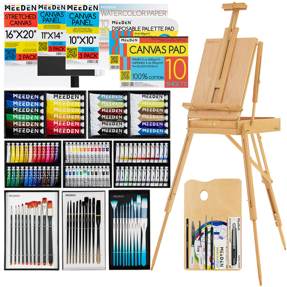 MEEDEN Deluxe All-in-one Art Painting Set, 149 Pieces