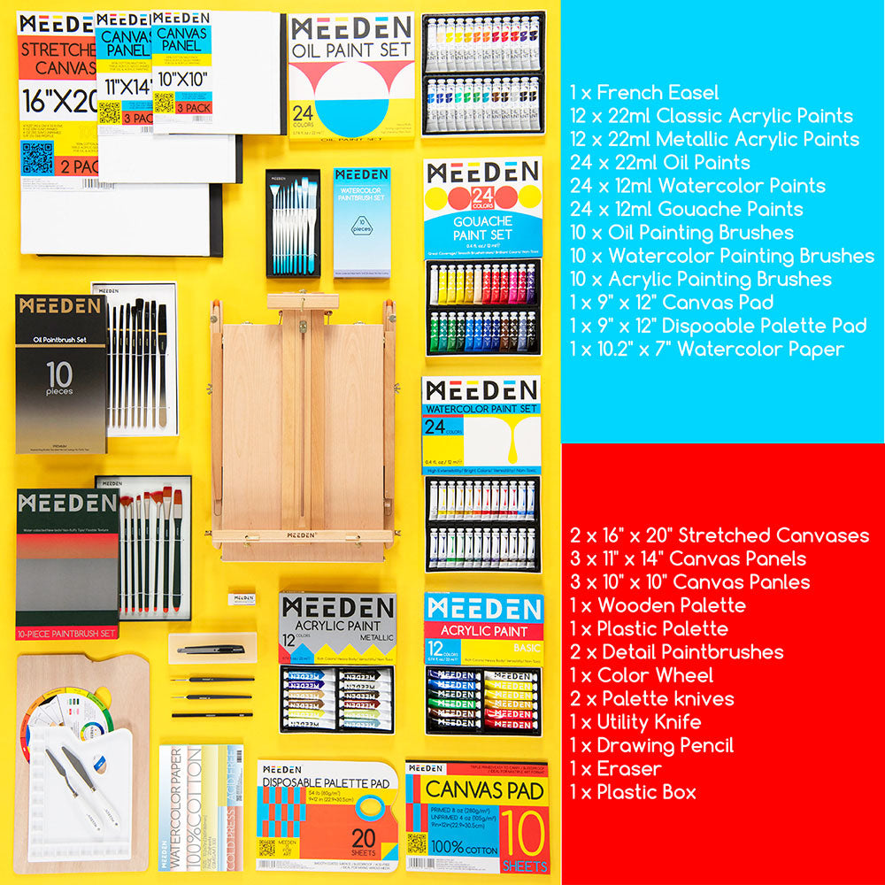 MEEDEN Deluxe All-in-one Art Painting Set, 149 Pieces