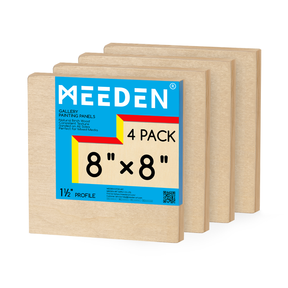 MEEDEN Artist Birch Wood Canvas Board, 1-1/2” Deep