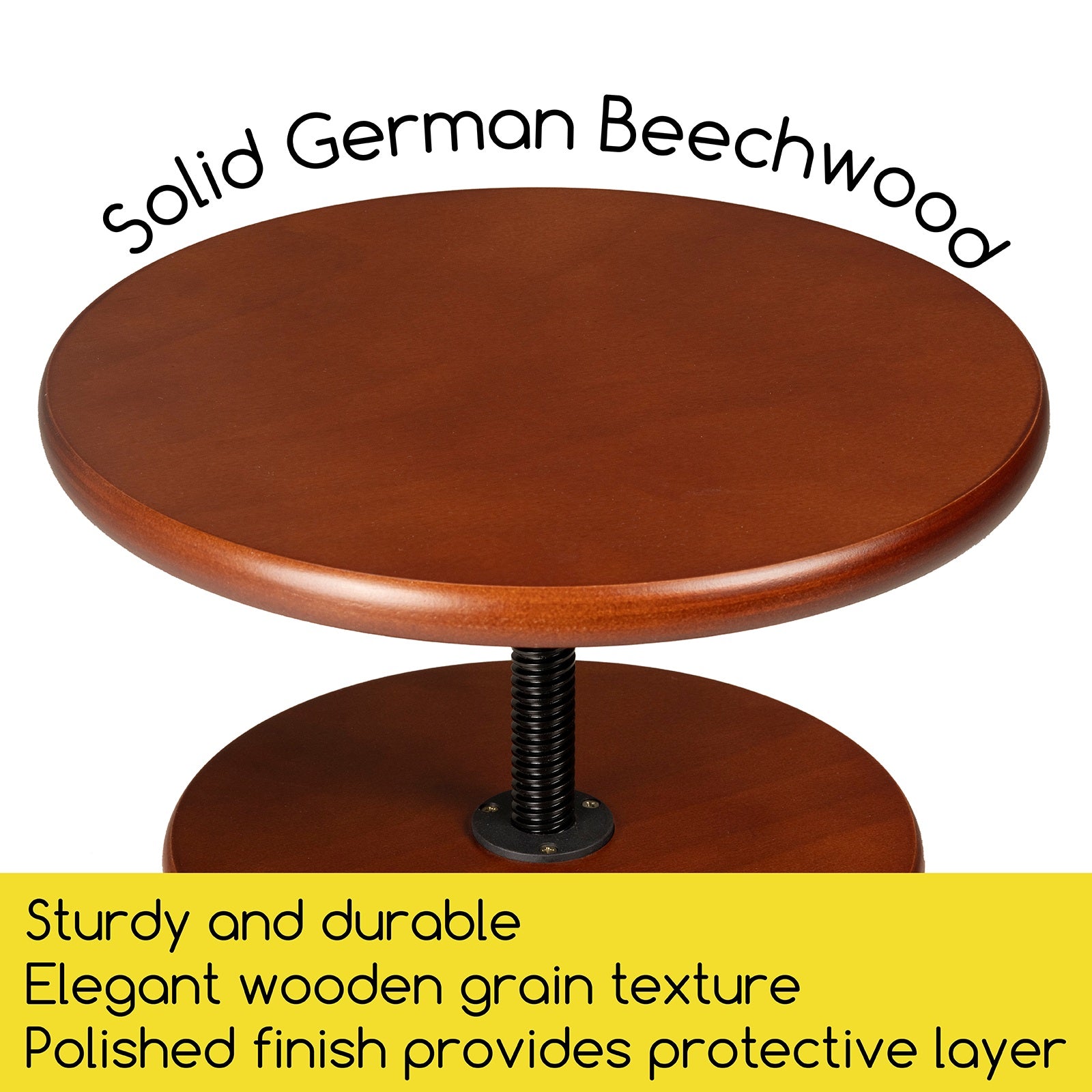 MEEDEN Vintage Adjustable Wooden Drafting Table & Stool Set, Dark Walnut-XSZ-4