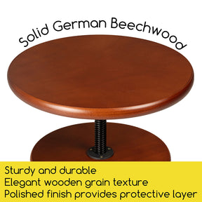 MEEDEN Vintage Adjustable Wooden Drafting Table & Stool Set, Dark Walnut-XSZ-4