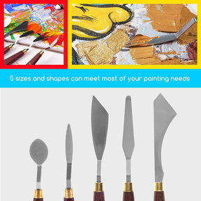 MEEDEN 5-Piece Painting Knife Set