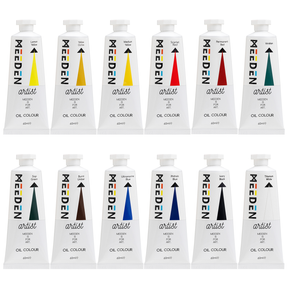 MEEDEN Artist Grade Oil Paint - 60ml/2oz, 12 Tubes