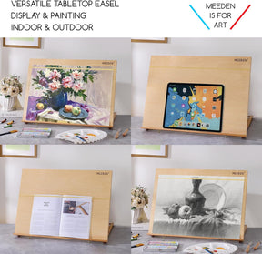 MEEDEN Large Studio Artist Sketching Tabletop Easel