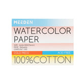MEEDEN Cold Press Watercolor Paper Pad , 4×3", 5-Pack
