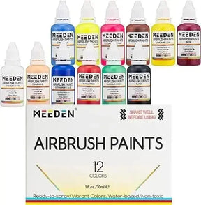 Airbrush Paint Colors Set (30 ml/3 oz) - MetrocartsAirbrush Tool