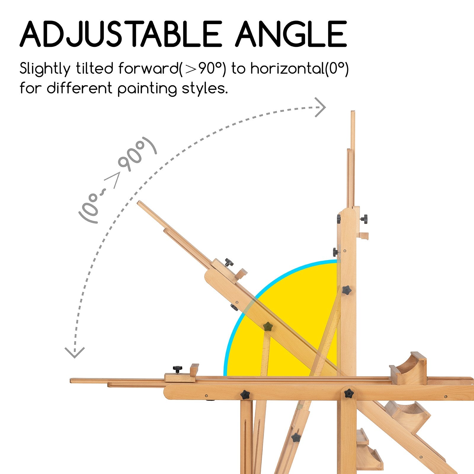 MEEDEN Extra Large Heavy Duty Artist Easel Stand-W11